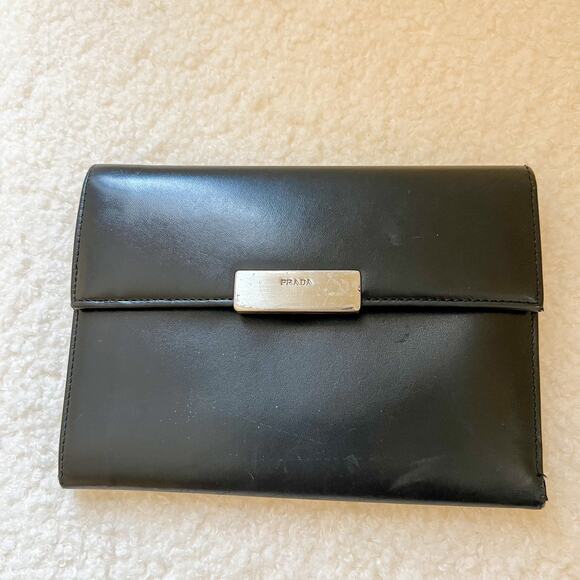 PRADA Black Leather Wallet - Picture 1 of 10